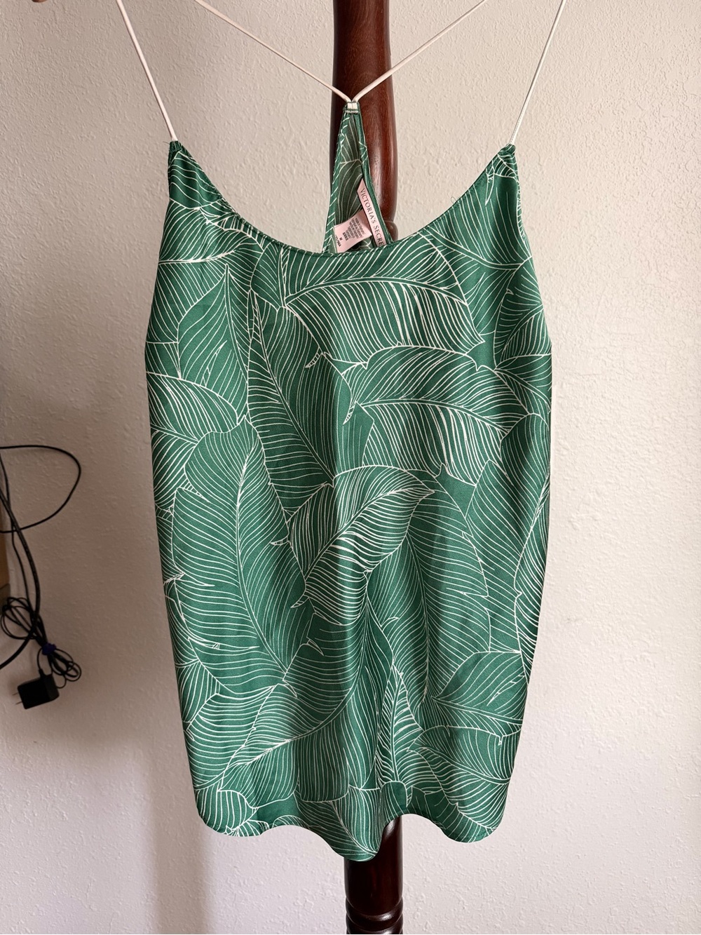 Victoria's Secret Green Leaf Print Tank